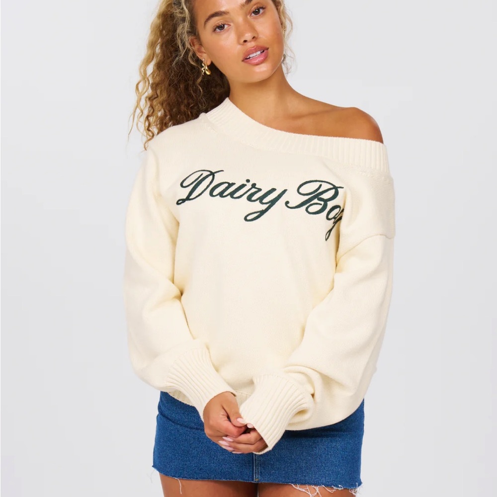 Dairy Boy Southport Off-Shoulder Knit